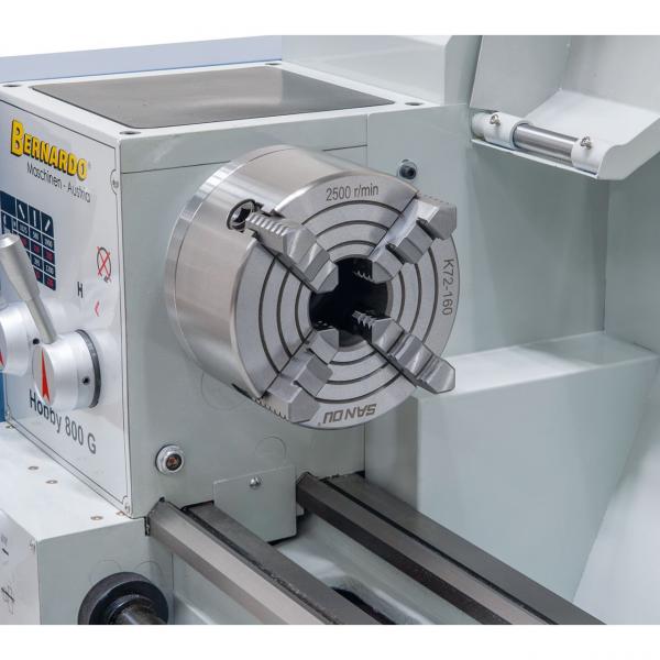 Face plate (optional) for clamping irregularly shaped workpieces.